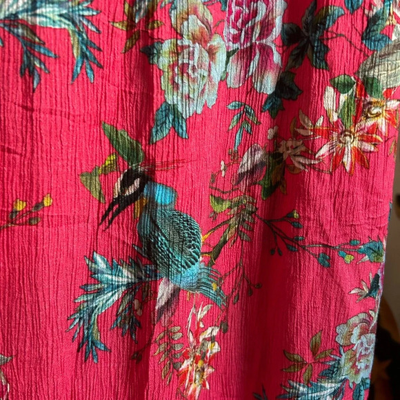 Johnny Was Pink Floral Midi Dress M - Picture 4 of 16